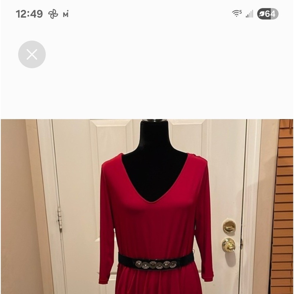 Daisy Fuentes Wrap Style Dress With‎ Belt 1X NWT